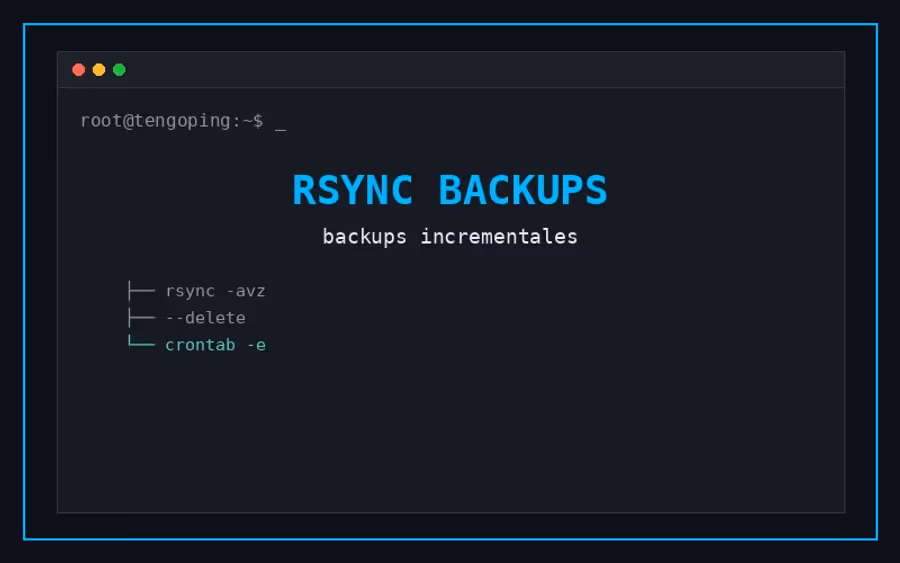 Backups incrementales con rsync en servidores Linux